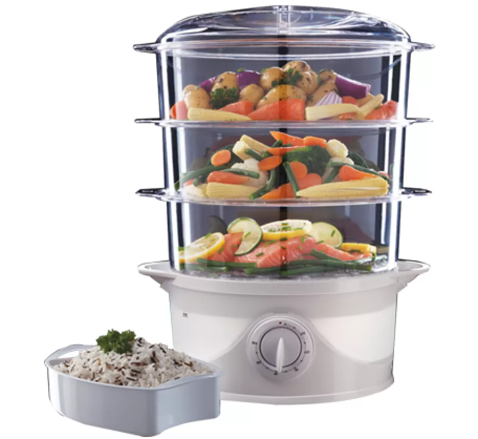 3 Tier Food Steamer | Russell Hobbs Hot