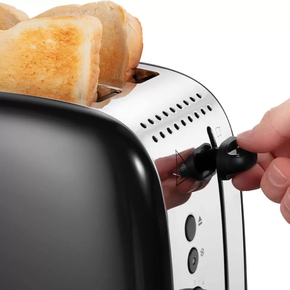 Black Stainless Steel Toaster 2 Slice | Russell Hobbs Flash Sale