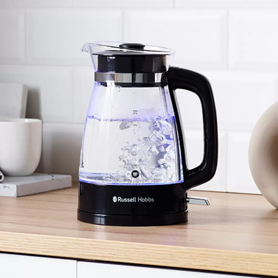 Classic Glass Kettle - Black | Russell Hobbs New