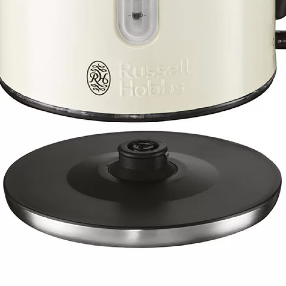 Cream Quiet Boil Kettle | Russell Hobbs Cheap