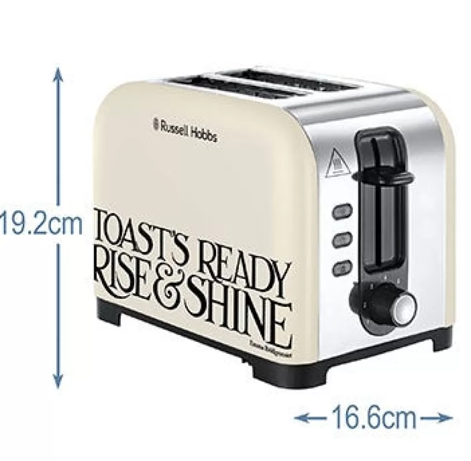 Emma Bridgewater Black Toast 2 Slice Toaster | Russell Hobbs Flash Sale