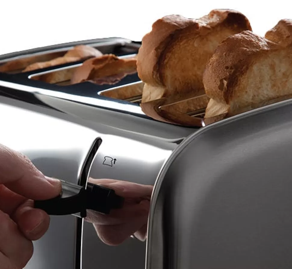 Futura 4 Slice Toaster Stainless Steel | Russell Hobbs Clearance