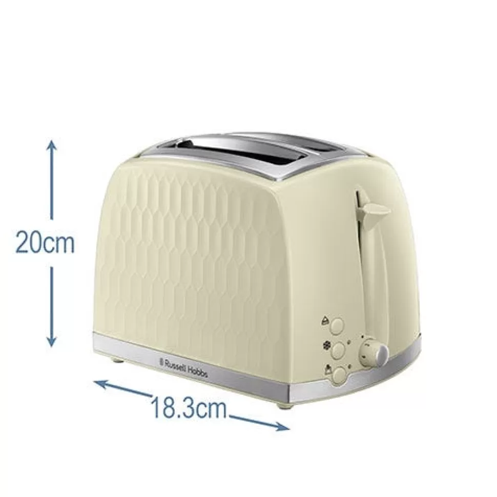 Honeycomb 2 Slice Cream Toaster | Russell Hobbs Cheap