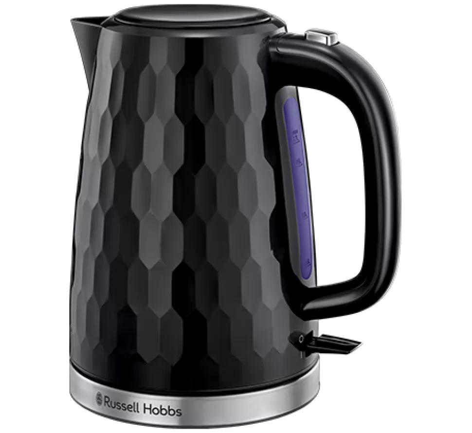 Honeycomb Black Kettle | Russell Hobbs Clearance