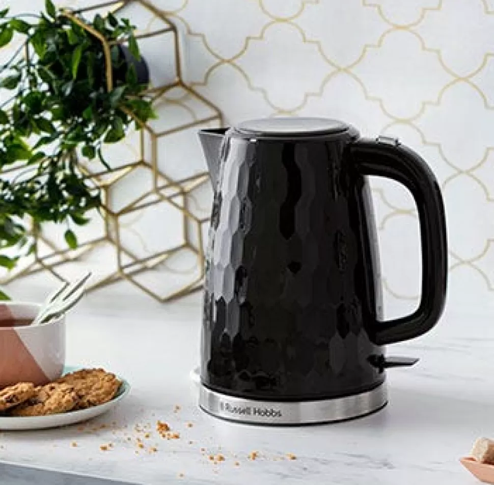 Honeycomb Black Kettle | Russell Hobbs Clearance