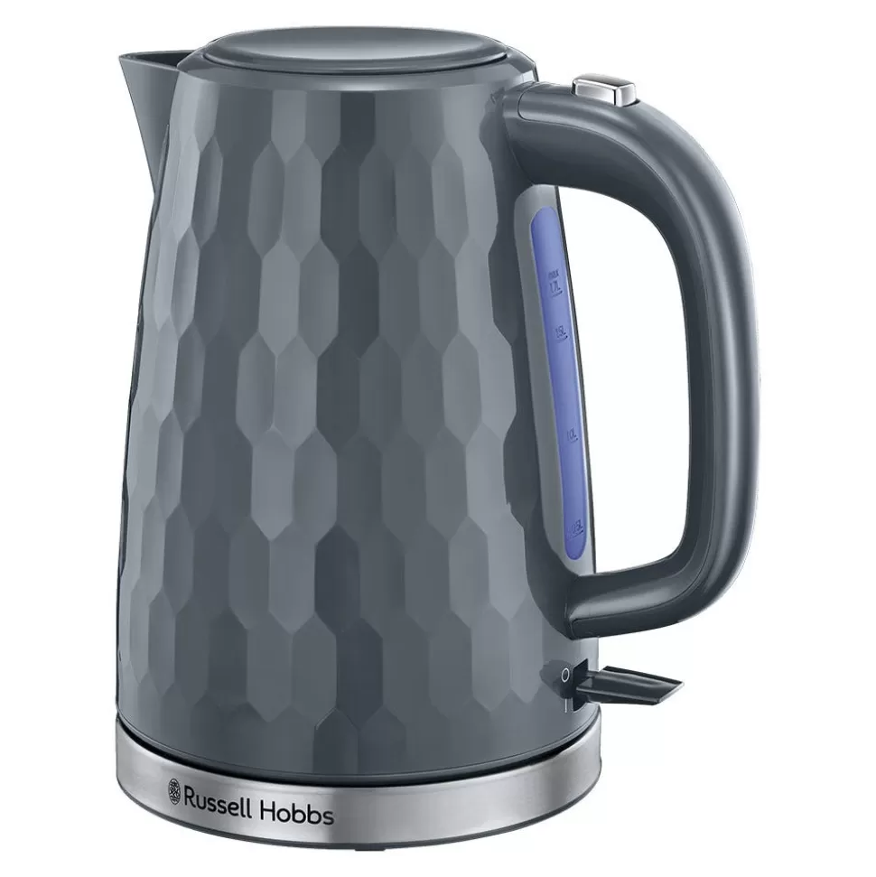 Honeycomb Grey Kettle | Russell Hobbs Flash Sale