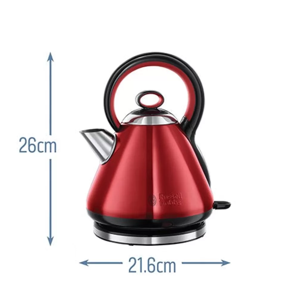 Legacy Quiet Boil Red Kettle | Russell Hobbs Best Sale