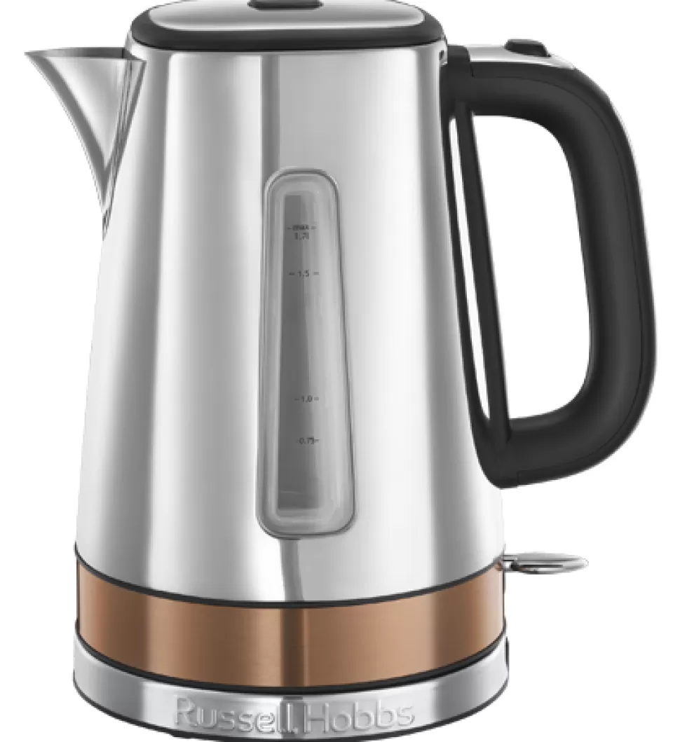 Luna Copper Accents Quiet Boil Kettle | Russell Hobbs Clearance