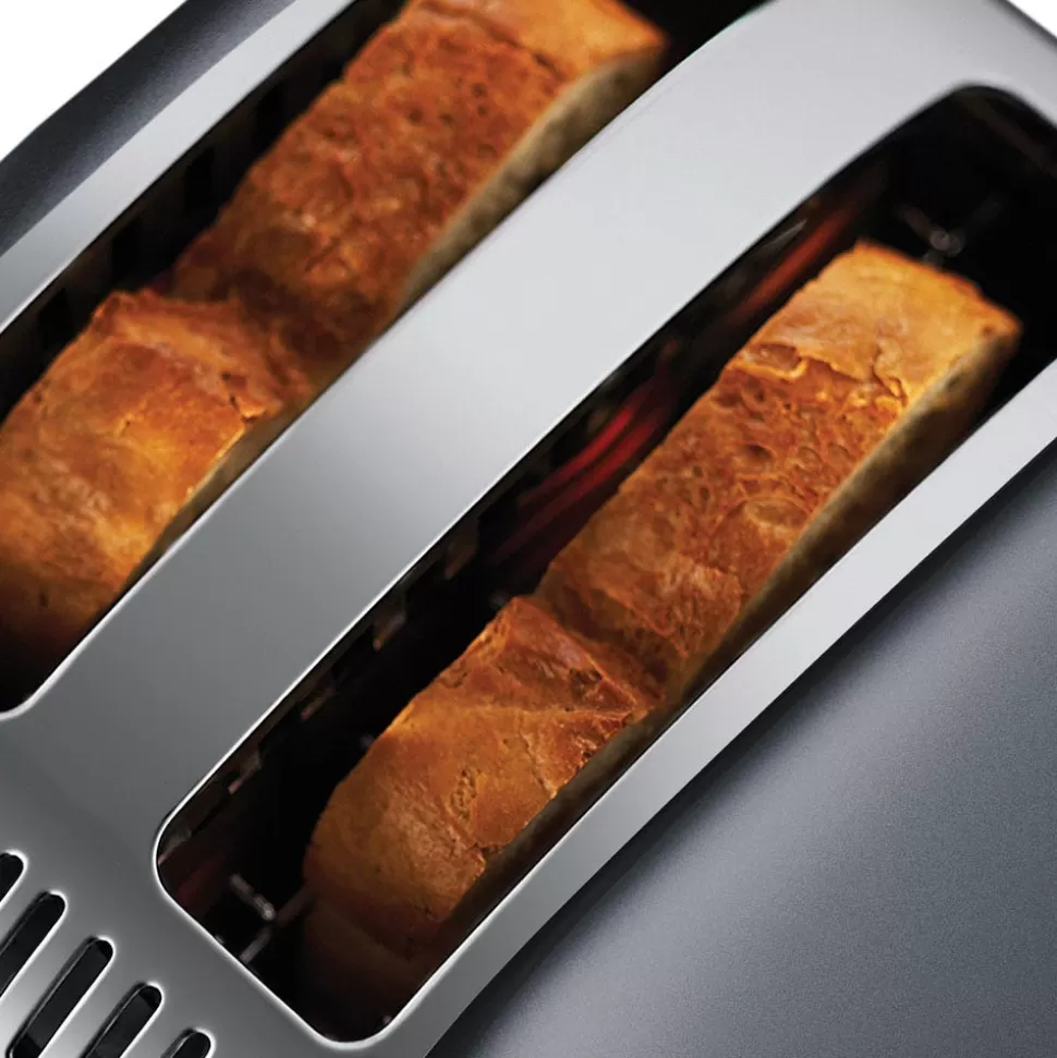 Stainless Steel Grey 2 Slice Toaster | Russell Hobbs Best Sale