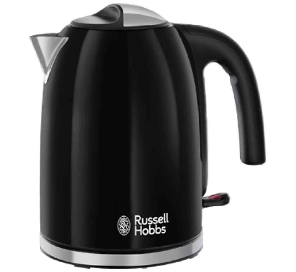 Stainless Steel Kettle - Black | Russell Hobbs Cheap