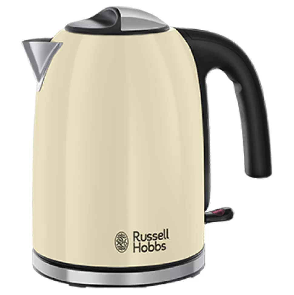 Stainless Steel Kettle - Cream | Russell Hobbs Clearance