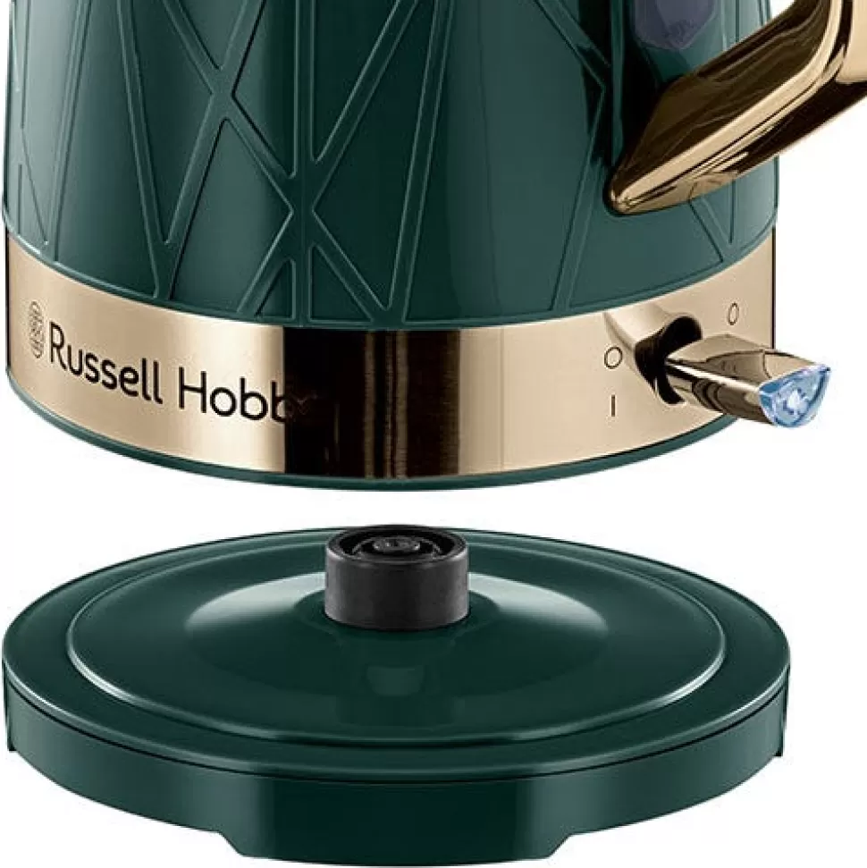 Structure Kettle - Brass Emerald Green | Russell Hobbs Shop