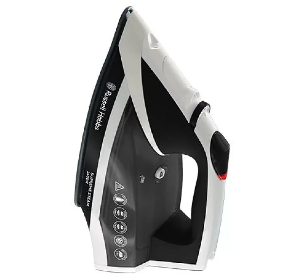 Supremesteam Streamglide White And Black Traditional Iron | Russell Hobbs Shop