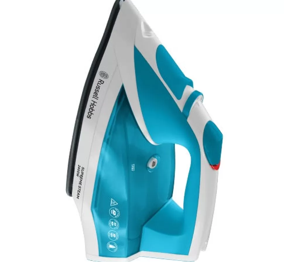 Supremesteam White And Blue Traditional Iron | Russell Hobbs Hot